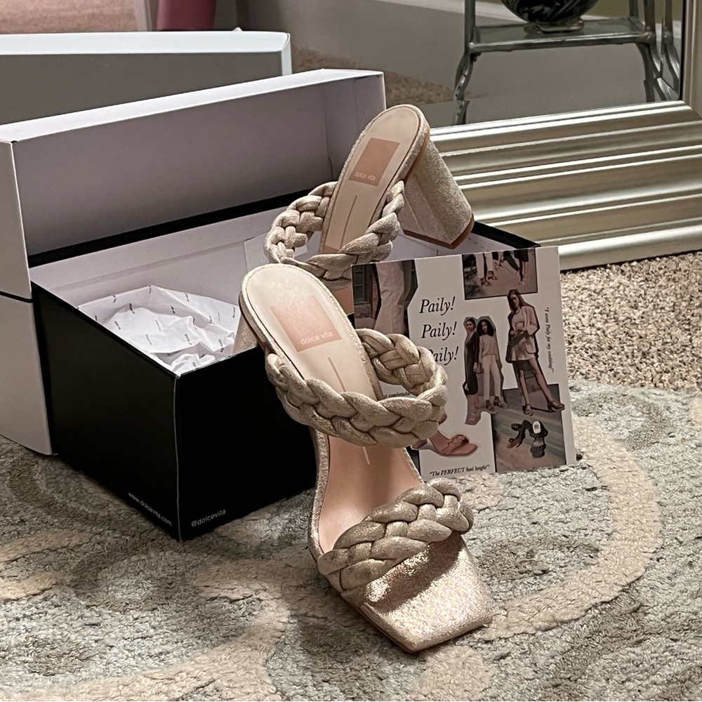 Dolce Vita gold Paily heel